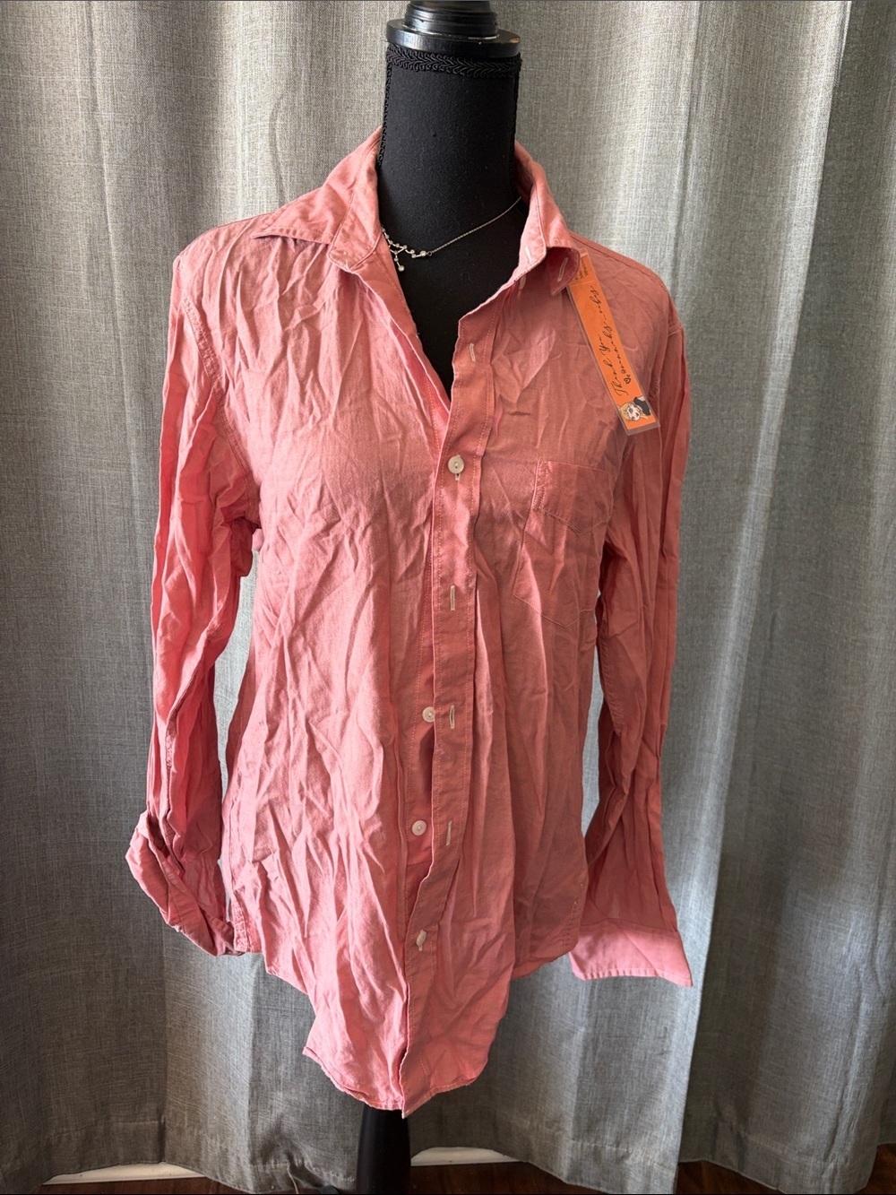 J. Crew Lightweight Chamberlain Button-Down in Coral Pink